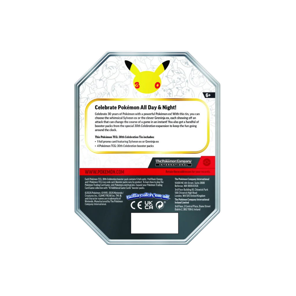 30th Celebration: ex Tin - Greninja