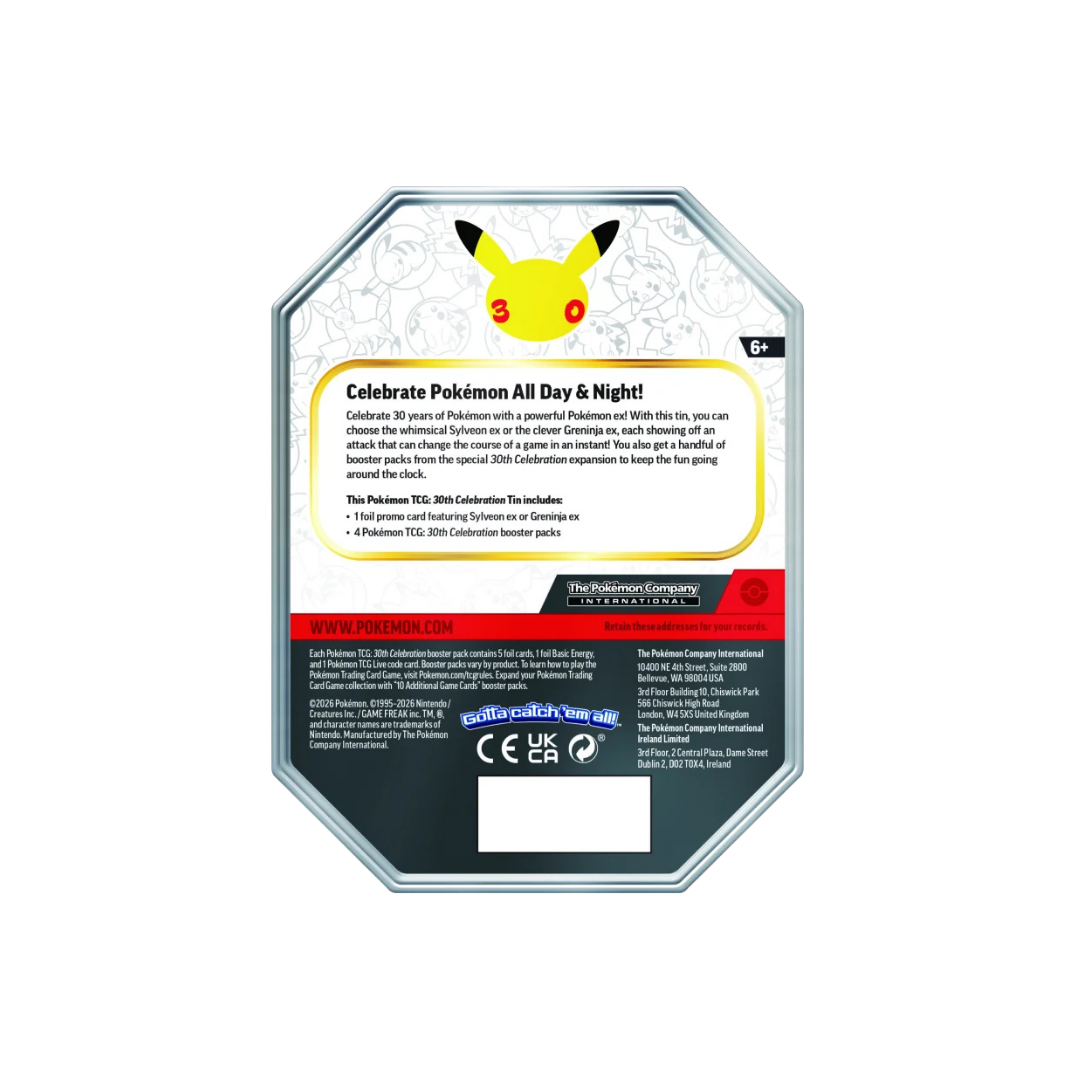 30th Celebration: ex Tin - Greninja