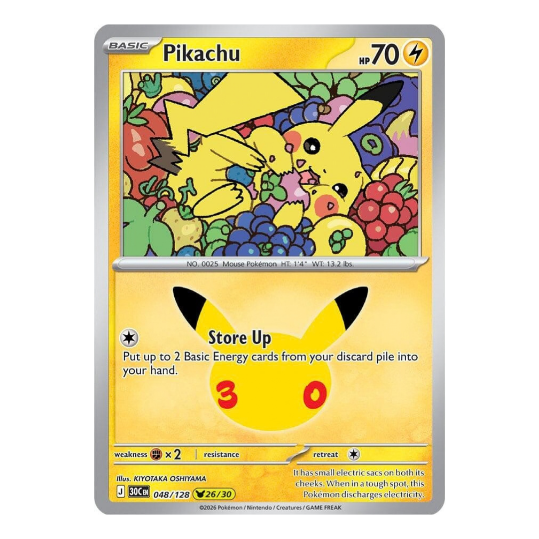 Pikachu 048/128 - 30th Celebration
